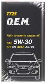 Моторна олива Mannol O.E.M. For Mazda 5W-30 синтетична