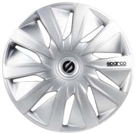 Комплект ковпаків на колеса Sparco Lazio колір сріблястий