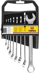 Набір ключів ріжково-накидних Topex 35D352 6-19 мм 8 шт