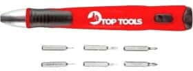Викрутка прецизійна з набором бит Top Tools 39D197