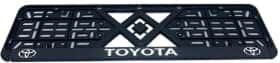 Рамка номерного знака Alca 97901 колір чорний на Toyota