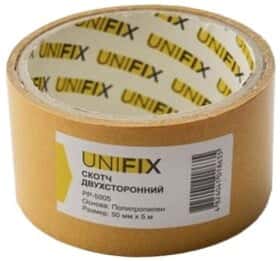 Двухсторонний скотч UNIFIX PP-5005 на полипропиленовой основе 50 мм Х 5 м