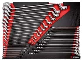 Набір ключів ріжково-накидних Würth Zebra 0965905927 6x7-30x34 мм, 7-19 мм 29 шт