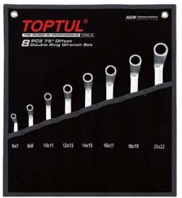 Набор ключей накидных Toptul GPAI0802 6x7-20x22 мм 8 шт