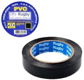 Набір ізоляційної стрічки STENSON Rugby MPH006471 чорна ПВХ 10 шт