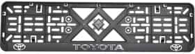 Рамка номерного знака Eurotermix 50277 колір чорний на Toyota