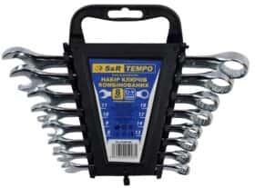 Набір ключів ріжково-накидних S&R Tempo 670091008 8-19 мм 8 шт
