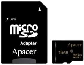Карта пам’яті Apacer microSDHC 16 ГБ з SD-адаптером