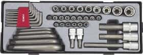 Набір торцевих головок та компонентів Force T4413 1/2", 3/8", 1/4" (41 пр.)