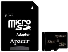 Карта памяти Apacer microSDHC 32 ГБ с SD-адаптером