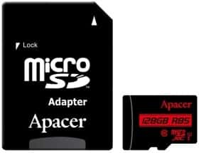 Карта памяти Apacer R85 microSDXC 128 ГБ с SD-адаптером