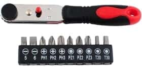 Набор бит с трещоткой Intertool VT-0105 10 шт.