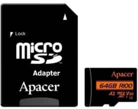 Карта памяти Apacer R100 microSDXC 64 ГБ с SD-адаптером
