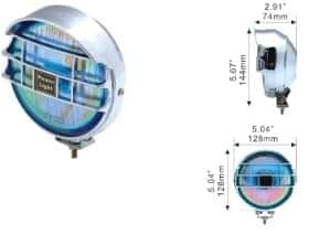 Комплект дополнительных галогеновых фар DLAA LA-1090E-W противотуманных 55 W 2 шт.