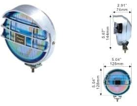 Комплект дополнительных галогеновых фар DLAA LA-1090E-Y противотуманных 55 W 2 шт.