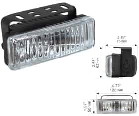 Комплект дополнительных галогеновых фар DLAA LA-8813-W противотуманных 55 W 2 шт.