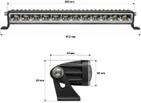 Додаткова LED фара StarLight lsb-60W універсальна 60 W 12 діодів