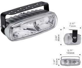 Дополнительная галогеновая фара DLAA LA-600-W противотуманная 55 W