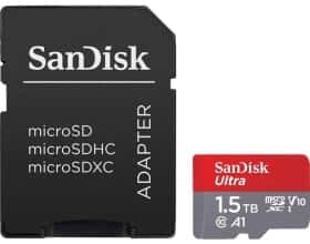 Карта памяти SanDisk Ultra microSDXC 1.5 ТБ с SD-адаптером