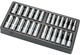 Набор торцевых головок Hans TT-58 1/2", 3/8" (25 пр.)