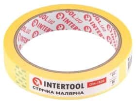 Малярный скотч Intertool DM-1920 на бумажной основе 19 мм x 20 м