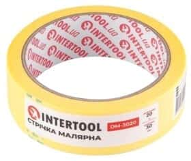 Малярный скотч Intertool DM-3020 на бумажной основе 30 мм x 20 м