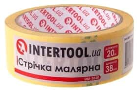 Малярный скотч Intertool DM-3820 на бумажной основе 38 мм x 20 м