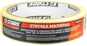 Малярный скотч Stark 54102402012 на бумажной основе 24 мм x 20 м 12 шт