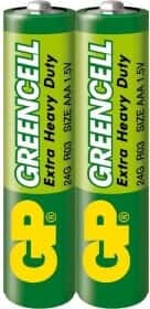 Батарейка GP Greencell Extra Heavy Duty 24GS2 AAA (мизинчиковая) 1,5 V 2 шт