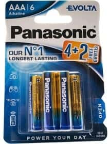 Батарейка Panasonic Evolta LR03EGE/6B2F AAA (мизинчиковая) 1,5 V 6 шт