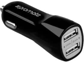 USB зарядка в авто Promate VIVID-BLACK