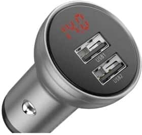 USB зарядка в авто Baseus Digital Display CCBX0S