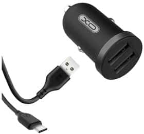 USB зарядка в авто XO TZ08-TC-BK