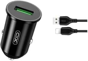 USB зарядка в авто XO TZ12-L-BK