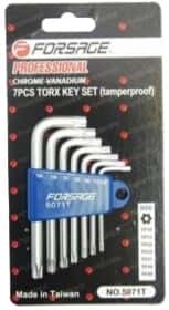 Набор ключей TORX Forsage F-5071T T10H-T40H 7 шт