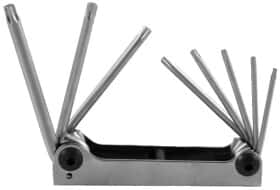Набір ключів TORX Jonnesway h07m08sf T9-T40 8 шт