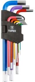 Набір ключів шестигранних Topex 35D966 1,5-10 мм 9 шт