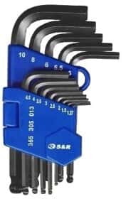 Набор ключей шестигранных S&R 365305013 1,27-10 мм 13 шт