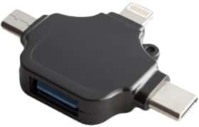 Перехідник XoKo AC-330 USB - Apple Lightning - type-C - Micro USB