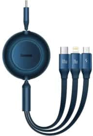 Кабель 3 в 1 Baseus Apple Lightning - Micro USB - type-C Bright Mirror 2 CAMJ010203 1,1 м