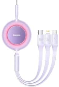 Кабель 3 в 1 Baseus Apple Lightning - Micro USB - type-C Bright Mirror 2 CAMJ010205 1,1 м