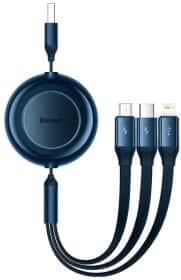 Кабель 3 в 1 Baseus USB - Apple Lightning - type-C - Micro USB Bright Mirror 2 CAMJ010003 1,1 м