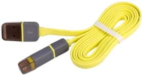 Кабель 2 в 1 Pulso CP-002Y USB - Apple Lightning - Micro USB 1 м