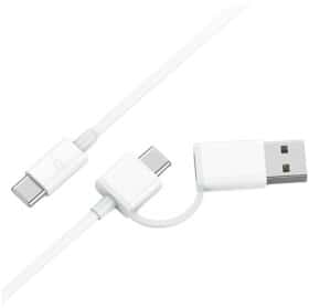 Кабель 2 в 1 ZMi AL311-WHITE USB - type-C 1 м