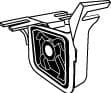 Кронштейн крепления выхлопной магистрали