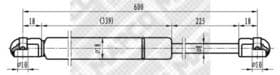 Газовый упор багажника