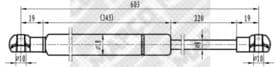 Газовий упор багажника