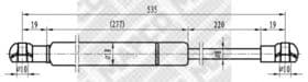 Газовый упор багажника