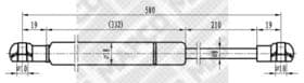 Газовий упор багажника
