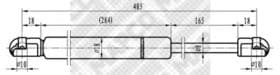 Газовый упор багажника